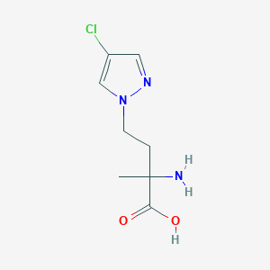 2-Amino-4-(4-chloro-1h-pyrazol-1-yl)-2-methylbutanoic acid