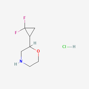 2-(2,2-Difluorocyclopropyl)morpholinehydrochloride