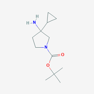 Tert-butyl3-amino-3-cyclopropylpyrrolidine-1-carboxylate