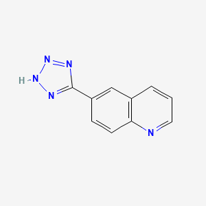 molecular formula C10H7N5 B13563247 6-(1h-Tetrazol-5-yl)quinoline 