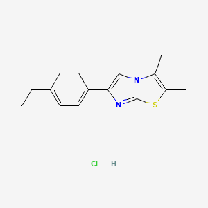 molecular formula C15H17ClN2S B13563270 6-(4-Ethylphenyl)-2,3-dimethylimidazo[2,1-b][1,3]thiazole hydrochloride 