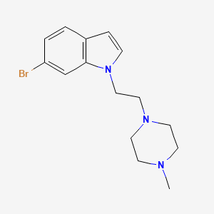 6-bromo-1-[2-(4-methylpiperazin-1-yl)ethyl]-1H-indole