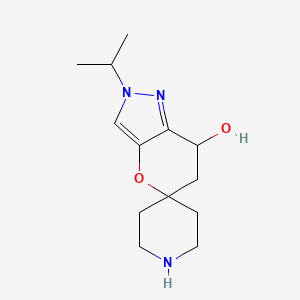 2'-(propan-2-yl)-6',7'-dihydro-2'H-spiro[piperidine-4,5'-pyrano[3,2-c]pyrazole]-7'-ol