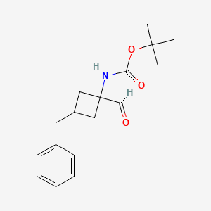 tert-butylN-(3-benzyl-1-formylcyclobutyl)carbamate,Mixtureofdiastereomers