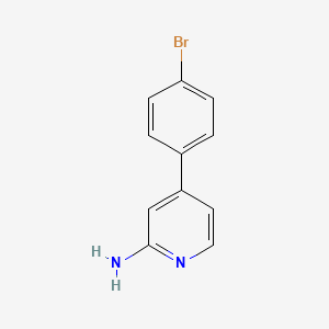 molecular formula C11H9BrN2 B13563411 4-(4-Bromophenyl)pyridin-2-amine 