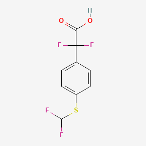 2-(4-((Difluoromethyl)thio)phenyl)-2,2-difluoroacetic acid