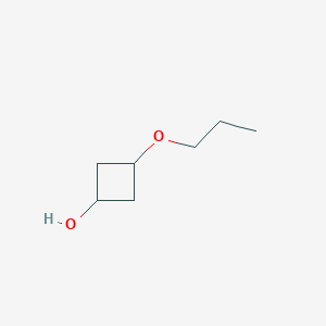 molecular formula C7H14O2 B13563510 3-Propoxycyclobutan-1-ol 