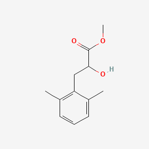 molecular formula C12H16O3 B13563523 Methyl 3-(2,6-dimethylphenyl)-2-hydroxypropanoate 