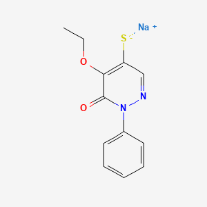 Sodium (5-ethoxy-6-oxo-1-phenyl-1,6-dihydropyridazin-4-yl)sulfanide