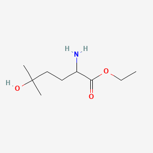 Ethyl 2-amino-5-hydroxy-5-methylhexanoate