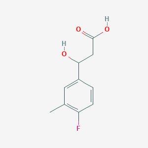 3-(4-Fluoro-3-methylphenyl)-3-hydroxypropanoic acid