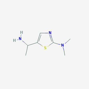 5-(1-Aminoethyl)-N,N-dimethylthiazol-2-amine