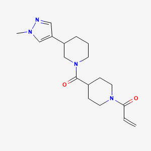 1-(4-(3-(1-Methyl-1H-pyrazol-4-yl)piperidine-1-carbonyl)piperidin-1-yl)prop-2-en-1-one