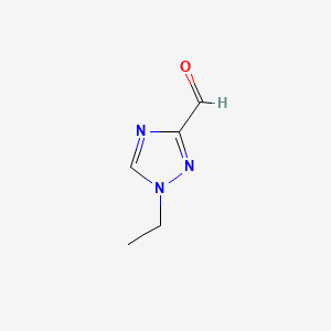 molecular formula C5H7N3O B13563688 1-ethyl-1H-1,2,4-triazole-3-carbaldehyde 