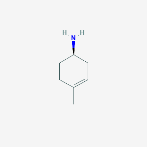 molecular formula C7H13N B13563699 (1R)-4-methylcyclohex-3-en-1-amine 