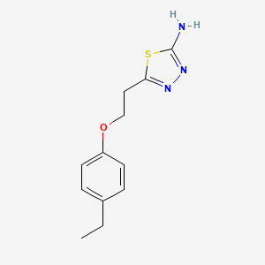 5-[2-(4-Ethylphenoxy)ethyl]-1,3,4-thiadiazol-2-amine