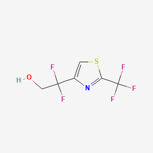 2,2-Difluoro-2-[2-(trifluoromethyl)-1,3-thiazol-4-yl]ethan-1-ol