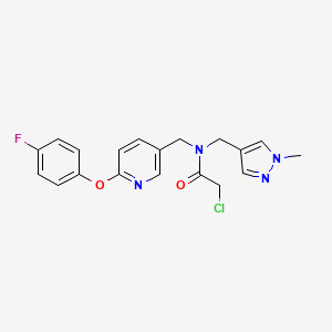 2-chloro-N-{[6-(4-fluorophenoxy)pyridin-3-yl]methyl}-N-[(1-methyl-1H-pyrazol-4-yl)methyl]acetamide