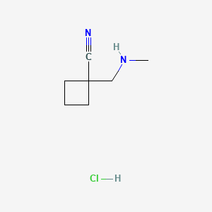 1-[(Methylamino)methyl]cyclobutane-1-carbonitrilehydrochloride