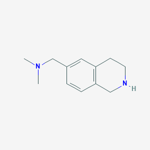 molecular formula C12H18N2 B13563764 N,N-dimethyl-1-(1,2,3,4-tetrahydroisoquinolin-6-yl)methanamine 