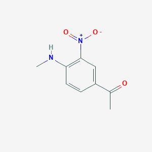 molecular formula C9H10N2O3 B1356384 1-(4-(Methylamino)-3-nitrophenyl)ethanone CAS No. 18076-17-0