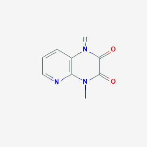 molecular formula C8H7N3O2 B1356388 4-Methyl-1,4-dihydropyrido[2,3-B]pyrazine-2,3-dione CAS No. 80708-25-4