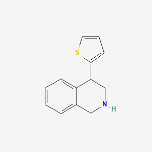 molecular formula C13H13NS B13563906 4-(Thiophen-2-yl)-1,2,3,4-tetrahydroisoquinoline 