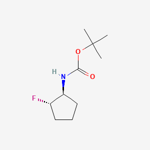 molecular formula C10H18FNO2 B13563912 Tert-butyl ((1S,2S)-2-fluorocyclopentyl)carbamate 