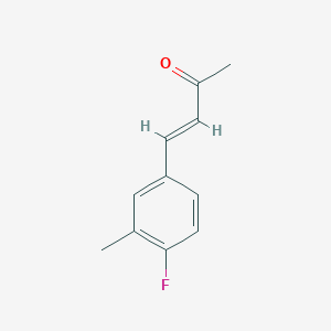 molecular formula C11H11FO B13564007 4-(4-Fluoro-3-methylphenyl)but-3-en-2-one CAS No. 1571074-32-2