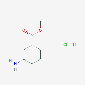 molecular formula C8H16ClNO2 B1356402 Methyl 3-aminocyclohexanecarboxylate hydrochloride CAS No. 712317-18-5