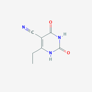 molecular formula C7H7N3O2 B13564030 6-Ethyl-2,4-dioxo-1,2,3,4-tetrahydropyrimidine-5-carbonitrile 