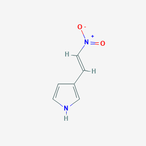 molecular formula C6H6N2O2 B13564038 3-(2-Nitroethenyl)-1H-pyrrole 