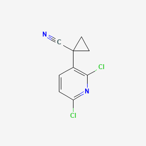 molecular formula C9H6Cl2N2 B13564042 1-(2,6-Dichloropyridin-3-yl)cyclopropane-1-carbonitrile 