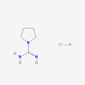 molecular formula C5H12ClN3 B1356408 Pyrrolidine-1-carboxamidine hydrochloride CAS No. 49755-46-6