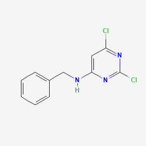 molecular formula C11H9Cl2N3 B1356409 N-benzyl-2,6-dichloropyrimidin-4-amine CAS No. 90042-88-9