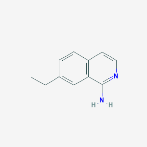 molecular formula C11H12N2 B13564200 7-Ethylisoquinolin-1-amine 