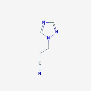 molecular formula C5H6N4 B1356424 3-(1H-1,2,4-三唑-1-基)丙腈 CAS No. 76686-83-4