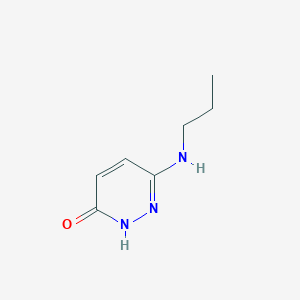 molecular formula C7H11N3O B1356425 6-(Propylamino)pyridazin-3(2H)-one CAS No. 88259-79-4