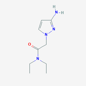 molecular formula C9H16N4O B13564255 2-(3-Amino-1h-pyrazol-1-yl)-N,N-diethylacetamide 