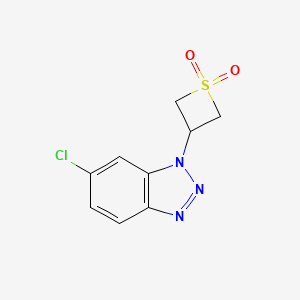 3-(6-Chloro-1H-benzo[d][1,2,3]triazol-1-yl)thietane 1,1-dioxide