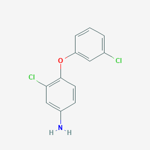 molecular formula C12H9Cl2NO B1356435 3-Chloro-4-(3-chlorophenoxy)aniline CAS No. 84865-99-6