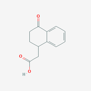 2-(4-Oxo-1,2,3,4-tetrahydronaphthalen-1-yl)acetic acid