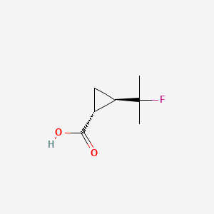 (1R,2R)-2-(2-Fluoropropan-2-yl)cyclopropane-1-carboxylic acid