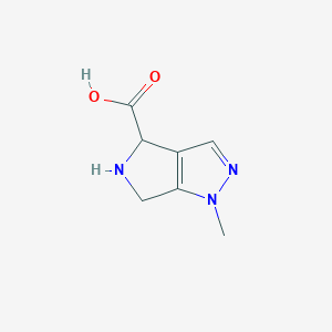 1-Methyl-1,4,5,6-tetrahydropyrrolo[3,4-c]pyrazole-4-carboxylic acid