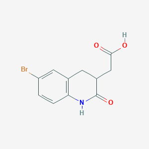 2-(6-Bromo-2-oxo-1,2,3,4-tetrahydroquinolin-3-yl)acetic acid