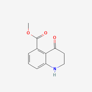 molecular formula C11H11NO3 B13564454 Methyl 4-oxo-1,2,3,4-tetrahydroquinoline-5-carboxylate 