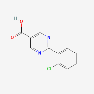 molecular formula C11H7ClN2O2 B1356446 2-(2-Chlorophenyl)pyrimidine-5-carboxylic acid CAS No. 928712-83-8