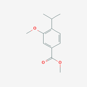 molecular formula C12H16O3 B13564488 Methyl 3-methoxy-4-(propan-2-yl)benzoate 