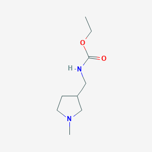 molecular formula C9H18N2O2 B13564522 Ethyl ((1-methylpyrrolidin-3-yl)methyl)carbamate 