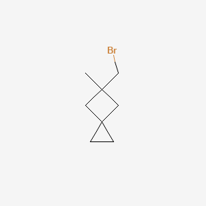 molecular formula C8H13Br B13564537 5-(Bromomethyl)-5-methylspiro[2.3]hexane 